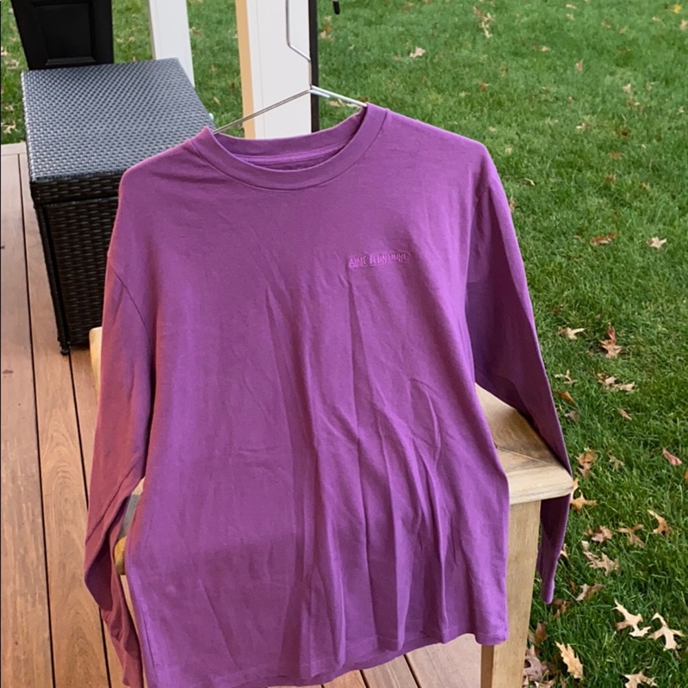 Purple long sleeve Aime Leon Dore shirt